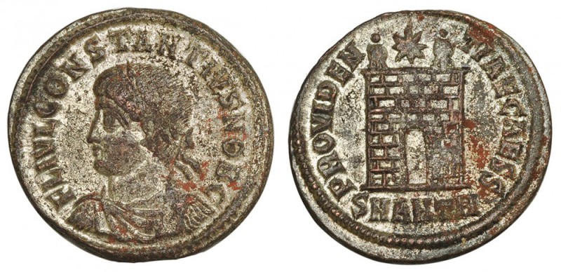 CONSTANCIO II. Follis reducido. Antioquía, H (326-327). RIC- 74. R.P.O. MBC+.