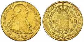 2 escudos. 1804. Madrid. FA. VI-1055. MBC-.