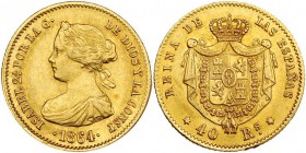 40 reales. 1864. Madrid. VI-568. MBC+.