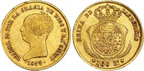 100 reales. 1855. Sevilla. VI-655. MBC+.