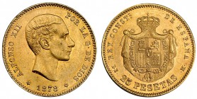 25 pesetas. 1878*18-78. Madrid. DEM. VII-105. EBC.
