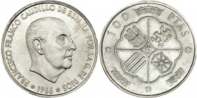 100 pesetas. 1966*19-69. 9 recto. VII-406. SC.