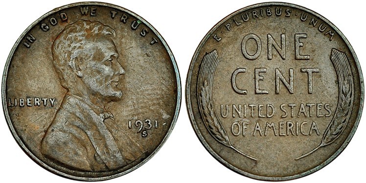 ESTADOS UNIDOS DE AMÉRICA. Centavo. 1931. S. KM-132. MBC. Escasa.