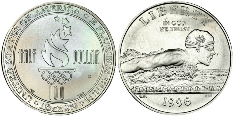 ESTADOS UNIDOS DE AMÉRICA. Medio Dólar. 1996. S. KM-267. SC.