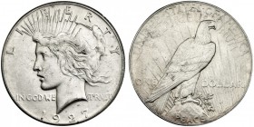 ESTADOS UNIDOS DE AMÉRICA. Dólar. 1927. KM-150. Marcas. EBC.