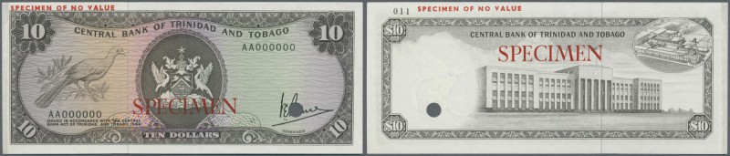 Trinidad & Tobago
10 Dollars ND(1977) Specimen P. 32s, zero serial numbers and ...