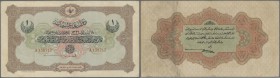 Turkey / Türkei
1 Livre 1915 P. 73, 3 vertical and 1 horizontal fold, light staining at one fold on back, no holes or tears, still strong paper and n...