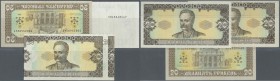 Ukraina / Ukraine
very interesting set with 3 error notes 20 Hriven 1992, P.107, one with unfinished printing on back (serial number only) in UNC, on...