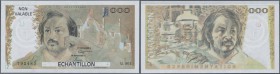 Testbanknoten
France: Test Note (Echantillon) by Banque de France, printed on watermarked french banknote paper produced by Oberthur Fiduciaire. The ...
