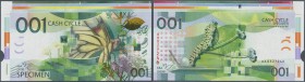 Testbanknoten
Switzerland: Test Note KBA GIORI ”001 Cash Cycle”, beautiful intaglio printed test note with OVI ink feature by SICPA at upper right, s...