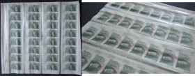 Testbanknoten
complete sheet of 32 uncut Test Notes printed by Giesecke & Devrient with portrait ”Boticelli”, dated 2000, in grey/lilac color. The sh...