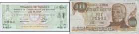 Argentina / Argentinien
1976/1991 (ca.), ex Pick 301-2711, quantity lot with 616 Banknotes in good to mixed quality, sorted and classified by Pick ca...
