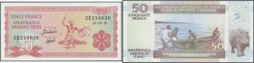 Burundi
1975/2007 (ca.), ex Pick 27-36, quantity lot with 733 Banknotes in good to mixed quality, sorted and classified by Pick catalogue numbers, pl...