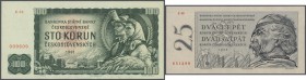 Czechoslovakia / Tschechoslowakei
Set of 270 banknotes in great condition containing 100x 25 Korun 1958 P. 87, 85x 25 Korun 1961 P. 89b, 85x 100 Koru...