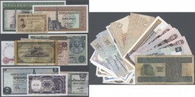 Egypt / Ägypten
Set of 50 banknotes from 1940 to 2010, no doubles, mostly UNC, including Piastre issues, please come to view this lot to judge the va...