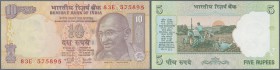 India / Indien
1957/2005 (ca.), ex Pick 66-95, quantity lot with 1110 Banknotes in good to mixed quality, sorted and classified by Pick catalogue num...