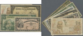 Martinique
Set of 12 banknotes containing 3x 5 Francs ND P. 16b (F), 4x 25 Francs ND P. 17 (VG+ to F-), 3x 100 Francs ND P. 19 (2x F, 1x G), 2x 100 F...