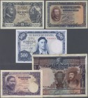 Spain / Spanien
nice set with 31 Banknotes Spain from the 1920's and up with a few better notes like 25 Pesetas 1940 P.116 in F+, 25 Pesetas 1926 P.7...