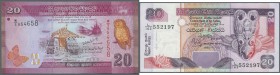 Sri Lanka
1982/2005 (ca.), ex Pick 92-115, quantity lot with 438 Banknotes in good to mixed quality, sorted and classified by Pick catalogue numbers,...
