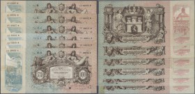 Ukraina / Ukraine
Lwiv very nice set with 21 Banknotes containing 11 x 1 Korona 1914, 4 x 1 Korona 1919 and 6 x 100 Koron 1915 (with cancellation hol...