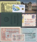 Ukraina / Ukraine
huge collectors book with hundreds of Ukrainian Certificates, fantasy notes, ID-books, telefone cards, several customs receipts, ol...