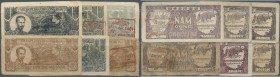 Vietnam
large set of approximately 270 pcs. 5 Dong ND(1948) P. 17 in different colors, in stamped and unstamped condition, mostly used, conditions ra...