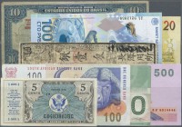Alle Welt
set of 73 banknotes from all over the world in different conditions containing the following countries: Japan, South Africa, Brazil, Canada...