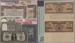 Alle Welt
small collection with 132 Banknotes from all over the world with a few better pieces, for example Kingdom of Yugoslavia 1000 Kruna with adh...