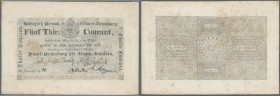 Deutschland - Altdeutsche Staaten
Preussen, 5 Thaler Courant, 6.5.1824, PiRi A209, Litera A, C und E, in ungefalteter Erhaltung mit einigen der üblic...
