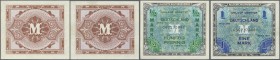 Deutschland - Alliierte Miltärbehörde + Ausgaben 1945-1948
Lot mit 25 Banknoten Alliierte Militärbehörde 1944 zu 1/2 und 1 Mark, Ro.200a, 201a, dabei...