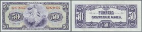 Deutschland - Bank Deutscher Länder + Bundesrepublik Deutschland
50 Deutsche Mark, Serie 1948, Ro.242 in sehr schöner sauberer und farbfrischer Erhal...
