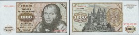 Deutschland - Bank Deutscher Länder + Bundesrepublik Deutschland
1000 DM 1960, Scheyring, W7034389B, Ro.268a), EH I.
