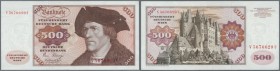Deutschland - Bank Deutscher Länder + Bundesrepublik Deutschland
500 DM 1980, Ro.290a mit minimal bestoßener Kante am oberen Rand, sonst einwandfrei....