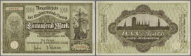 Deutschland - Nebengebiete Deutsches Reich
Danzig: 1000 Mark 1922 Ro.794, mit diversen Falten am linken und rechten Rand aber ohne horizontale oder v...