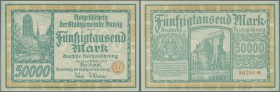 Deutschland - Nebengebiete Deutsches Reich
Danzig: 50.000 Mark 1923 Ro.797, nur mit einer sehr leichten Delle oben rechts und am linken Rand, ohne so...