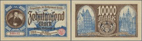Deutschland - Nebengebiete Deutsches Reich
Danzig: 10.000 Mark 1923 Ro.799, eine sehr leichte Delle am Rechten Rand, keine Falten, Erhaltung: aUNC. /...
