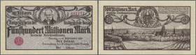 Deutschland - Nebengebiete Deutsches Reich
Danzig: 500 Millionen Mark 1923 Ro.808, leichter Bug an der rechten unteren Ecke, sonst perfekt, Erhaltung...