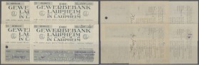 Deutschland - Notgeld - Württemberg
Laupheim, Gewerbebank, 20 Mrd., 25.10.1923, 100 Mrd., 2.11.1923, 100 (nicht bei Keller), 200 Mrd. Mark, 3.11.1923...