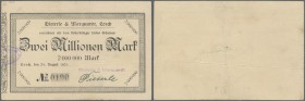 Deutschland - Notgeld - Württemberg
Lorch, Dieterle & Marquardt, 2 Mio. Mark, 24.8.1923, Erh. III