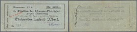 Deutschland - Notgeld - Württemberg
Mochenwangen, Gebr. Müller, 100 Tsd. Mark, 3.8.1923 (gestempelt), Scheck auf Disconto-Gesellschaft Ravensburg, ni...
