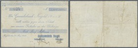 Deutschland - Notgeld - Württemberg
Nagold, Stadtgemeinde, 5 Mio. Mark, 20.8.1923, gedr. Scheck auf Gewerbebank Nagold, kleines Format, Nominale wede...