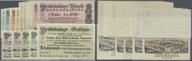 Deutschland - Notgeld - Württemberg
Neckarsulm, Gebrüder Spohn GmbH, 0,21, 0,42, 1,05, 2,10, 4,20 Goldmark, 1.11.1923, jeweils 2 Scheine in KN-Varian...