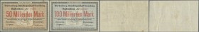Deutschland - Notgeld - Württemberg
Neuenbürg, Amtskörperschaft, 50, 100 Mrd. Mark, 1.11.1923, Erh. III, 2 Scheine