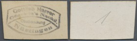 Deutschland - Notgeld - Württemberg
Nürtingen, Gottlieb Harrer, Obsthandlung, 1 (Pf.), o. D. (1919/20), Erh. I-