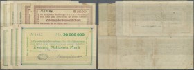 Deutschland - Notgeld - Württemberg
Schramberg, Pfaff & Schlauder, 100 Tsd. Mark, 17.8.1923 (3, Varianten bei Unterschriften und Firmenstempel), 200 ...