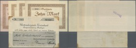Deutschland - Notgeld - Württemberg
Unterhausen, Baumwollspinnerei, 100 Tsd. Mark, 5.9.1923 (Datum gestempelt), Scheck auf Württembergische Vereinsba...
