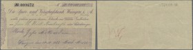 Deutschland - Notgeld - Württemberg
Wangen, Spar- und Vorschußbank Wangen i. A., 10 Mrd. Mark, 10.10.1923, mit Bleistift ausgefüllter Kundenscheck (M...