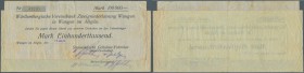 Deutschland - Notgeld - Württemberg
Wangen, Simonius'sche Cellulose-Fabriken AG, 100 Tsd. Mark, 10.8.1923 (wohl beschnitten), 500 Tsd. Mark, 11.9.192...