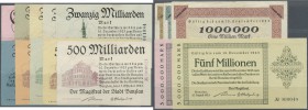 Deutschland - Notgeld - Ehemalige Ostgebiete
Bunzlau, Schlesien, Stadt, 200, 500 Tsd., 1 Mio. Mark, 3.8.1923 (zwei nicht bei Keller), Erh. III-IV, 3,...
