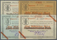 Deutschland - Notgeld - Ehemalige Ostgebiete
Wüstewaltersdorf, Schlesien, Websky, Hartmann & Wiesen AG, 50 Mio. auf 500 Tsd., 10 Mio. auf 1 Mio. Mark...